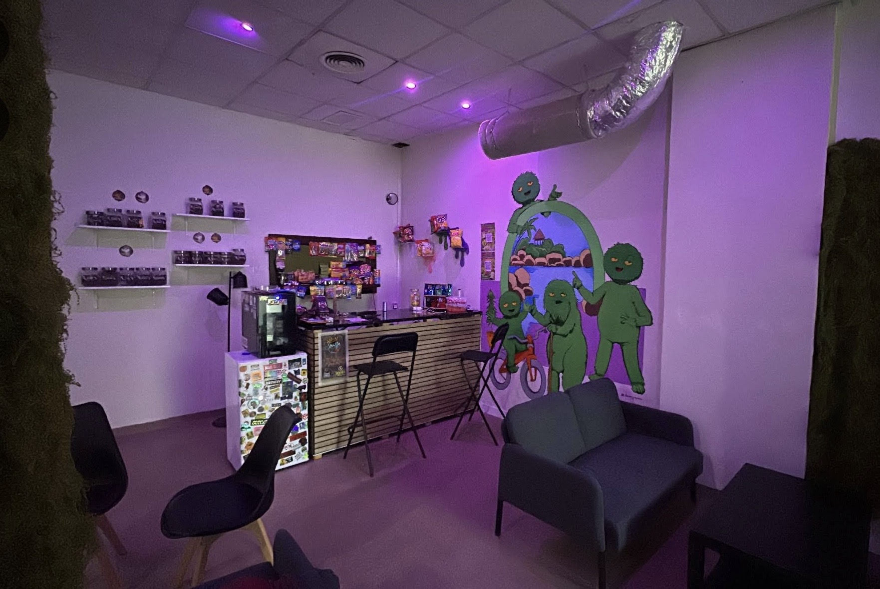 Donde empieza la magia. Barra donde se hacen los socios Green dome Sevilla.